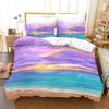 Ocean Tropical Island Palm Trees Comfortable Duvet Quilt Cover Pillowcase Bedding Set Children Bedroom Decoration Home Textile