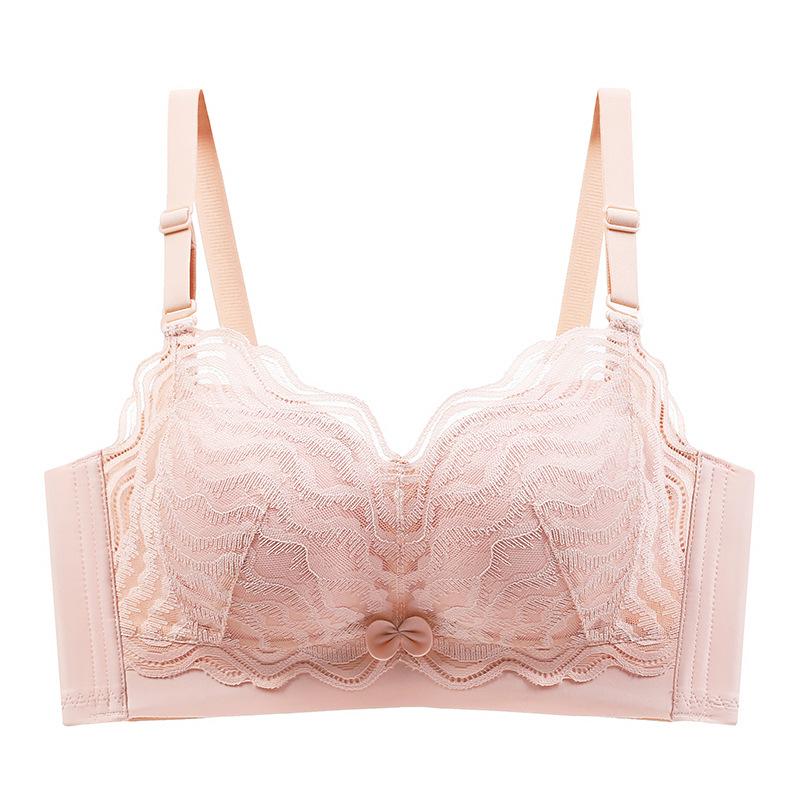 

Нижнее белье Женский бюстгальтер с эффектом пуш-ап без косточек Сексуальный кружевной бюстгальтер 38/85B бежевый