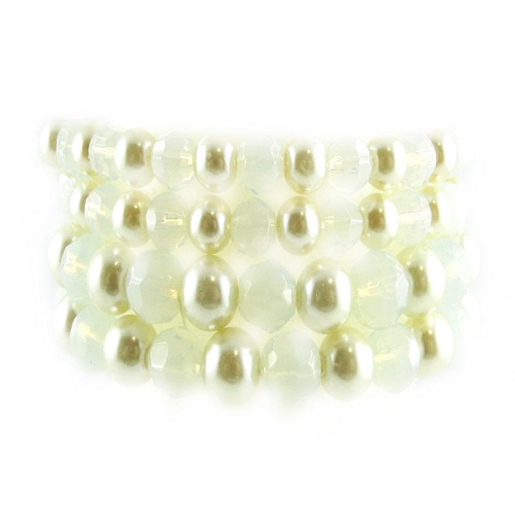 Les Trésors De Lily [E3175] - Bracelet 'Sissi' White