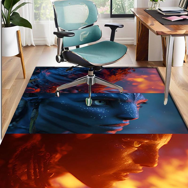 Alfombra con Patrón de Avatar, Felpudo para Interior/Exterior, para Picnic, Sala de Juegos, Dormitorio, Oficina, Sala de Estar, Alfombra Decorativa para el Hogar, Regalo de Cumpleaños