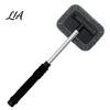 Microfiber Auto Glass Cleaning Brush Car Windshield Cleaner with Retractable Handle & Rotating Head Pads, Window Fog Remover Tool for SUVs Sedans,