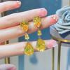 Moissanite Drop Earrings for Women Fashionable Colorful Gemstone Dangle Earrings Multi Color Series Jewelry