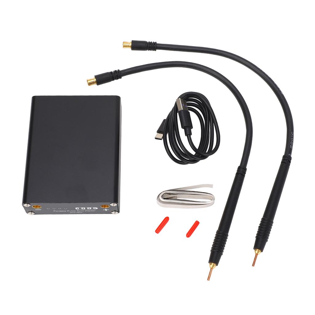 DH20 Tragbares Punktschweißgerät 9-Gang-Stromversorgung Hand-Punktschweißgerät für 26650 32650 Zylindrische