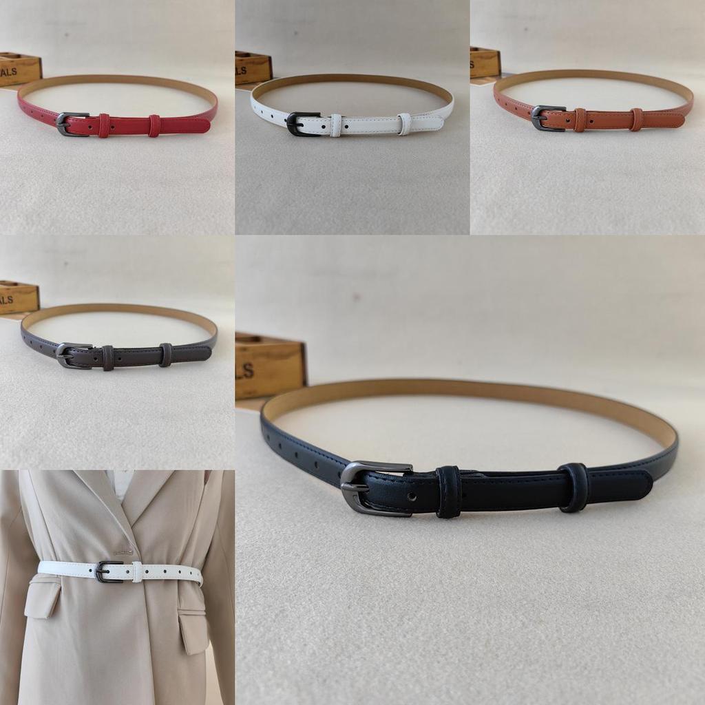 Minimalist Pu Leather Belt For Women With Alloy Buckle Suitable For Work And Daily Use