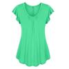 Casual Womens Summer Dress With Pleated Skirt And Ruffle Sleeves For Spring Fashion