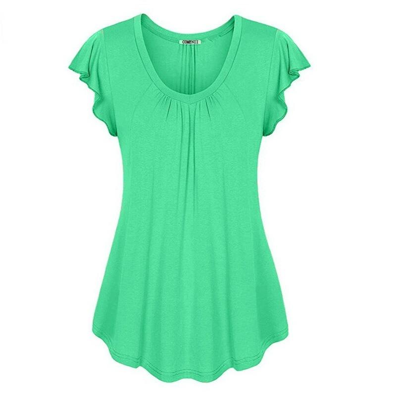 Casual Womens Summer Dress With Pleated Skirt And Ruffle Sleeves For Spring Fashion