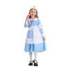 Costume d'Halloween pour enfants robe bleue costume d'infirmière costume médecin infirmière costume de femme de chambre pour fille cos show