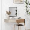 Square Wall Mirror 50 X 50 Cm Black Wooden Frame Ideal For Bathroom Living Room Or Bedroom