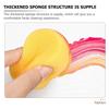 24pcs Yellow Round Cake Sponge 24 Pieces Bath Sponge Round Makeup Sponge Powder Puff Scrubber Oil for Face Circle Sponge Compression Travel Sponge
