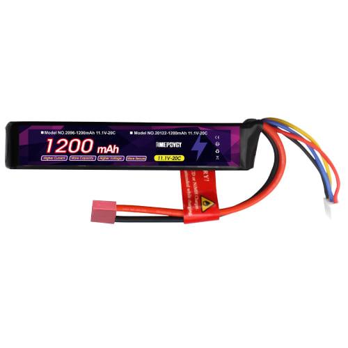 11.1V LiPo 1200mAh 3S 20C LiPo Battery for Electric Guns with Deans Plug