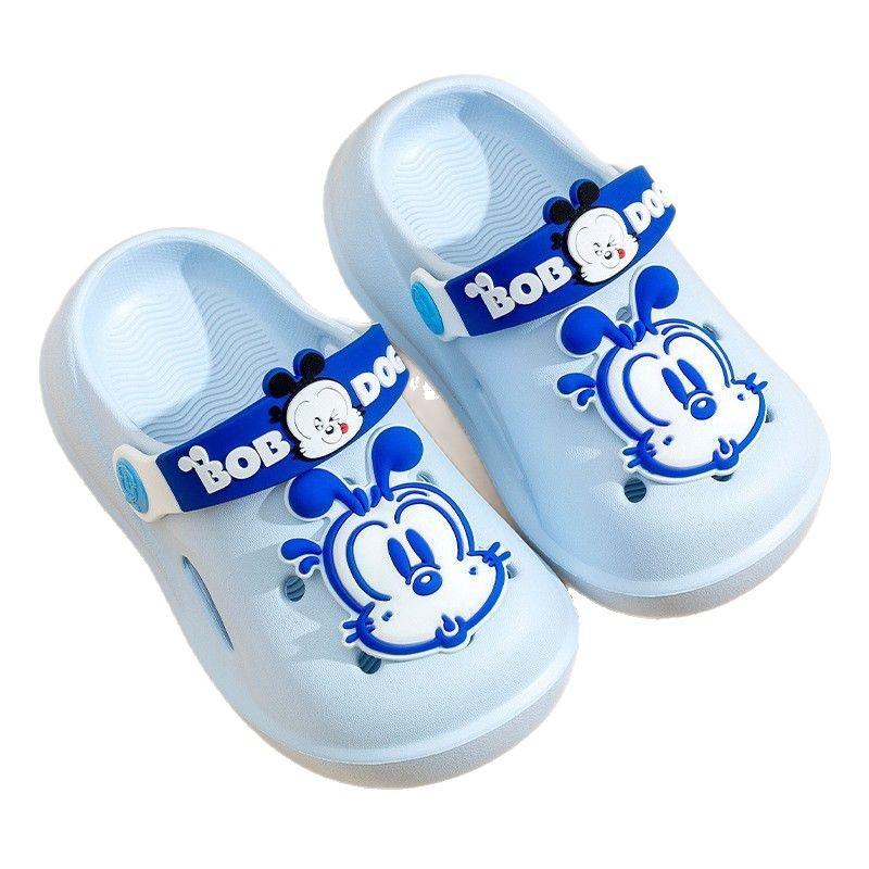 Babu bean baby slippers summer children's hole shoes indoor non-slip bag head children's slippers boys and girls sandals