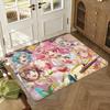 BanG Dream! Girls Band Party Floor Mat Soft Thickened Absorbent Non-Slip Bedroom Living Room Door Mat Home Decor Flannel Rugs