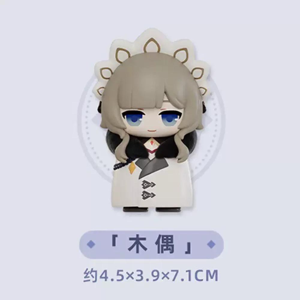 Genshin Impact Op Voorraad Fatui Harbingers Serie Blind Box Kawaii Trendy Q Versie Anime Figuur Collectie Desktop Verrassingscadeau