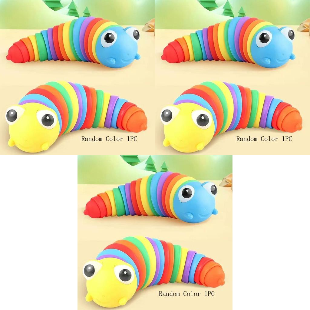 Colorful 3d Finger Slug Caterpillar Sensory Toy For Stress Relief And Anxiety Reduction
