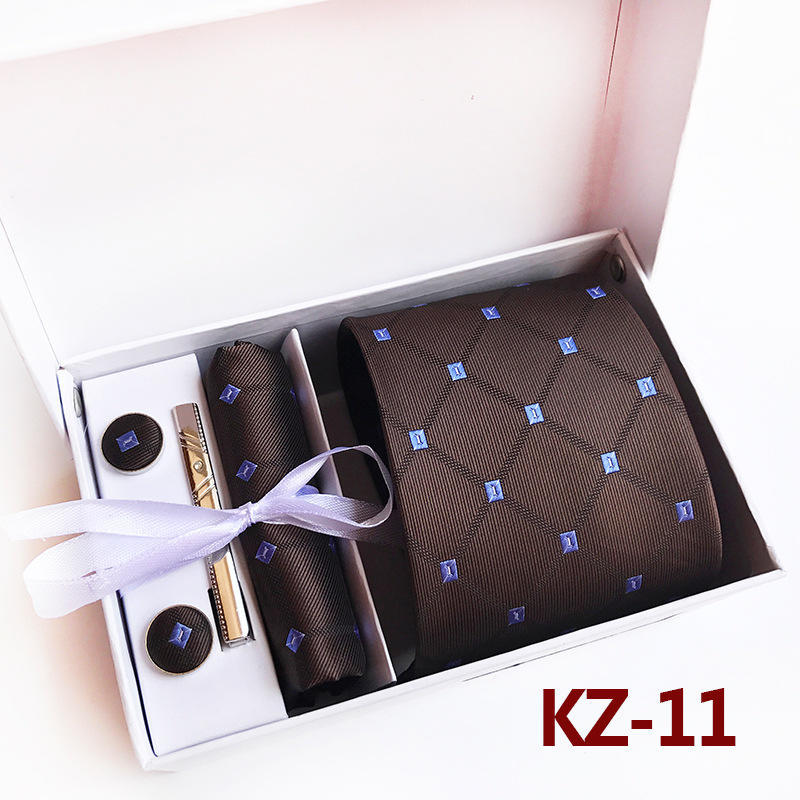 Caja de Regalo de 6 Piezas Corbata Atmósfera Moderna Regalo Corbata Pajarita Clip