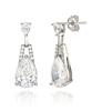 Geigerjewelry Bold Cubic Point Earrings Gisvee043 (Silver 925 Pin)