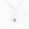 Blue Cat's Eye Gemstone 925 Solid Silver Jewelry Handmade Stylish Pendant 1.66" PP-20-46