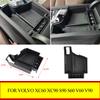 For Volvo XC60 XC90 S90 S60 V60 V90 2017 - 2024 LHD Car Armrest Storage Box Center Console Tray Interior Accessories