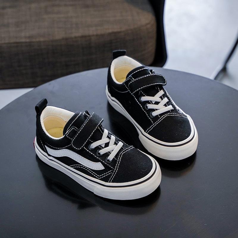 2025 spring and autumn new children's canvas shoes boys low-top casual board shoes girls cloth shoes baby casual shoes tide
