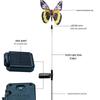 Solar Fiber Optic Butterfly Lawn Light