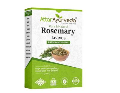 Attar Ayurveda Rosemary Leaves 100 Grams | Dried Rosemary Leaves | 100% Pure and Natural (100 G)