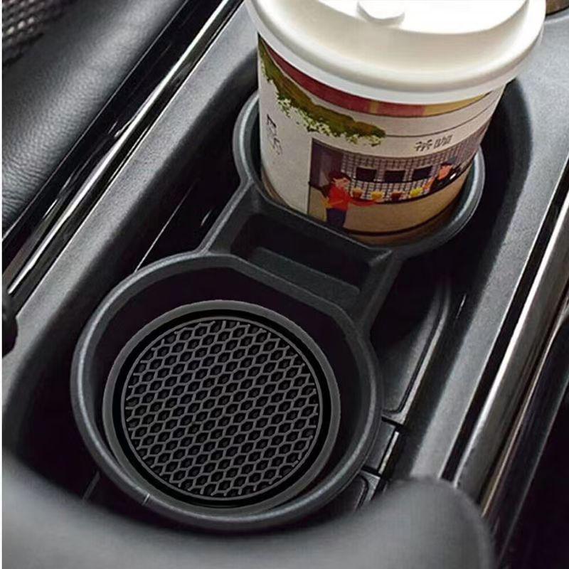 4 PCS Car Silicone Cup Holder Universal Round Car Interior Storage Compartment Anti-Slip Mat Center Console Cup Holder Mat Cup Holders 5