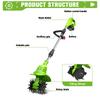 ONEGREEN 2W1 Elektryczny Kultywator Glebogryzarka Kosiarka Rototiller Do Uprawy Gleby Narzędzie Skaryfikujące Do Akumulatora Makita 18V Pin