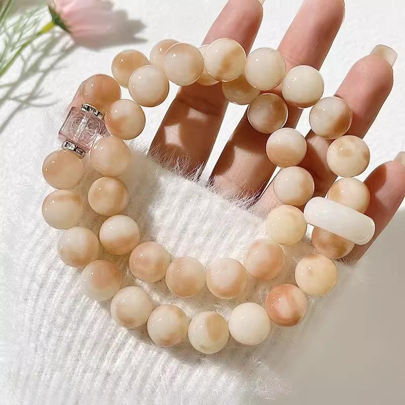 Natural Bodhi Bracelet Student Plate Play Double Circle Single Circle Handheld Girl Jewelry Prayer Bead Bracelet