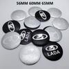 4pcs 56MM 60MM 65MM Lada Emblem Logo Car Stickers Accessories for Car Wheel Center Caps Badge Rim Wheels Hubcaps Cover Replace