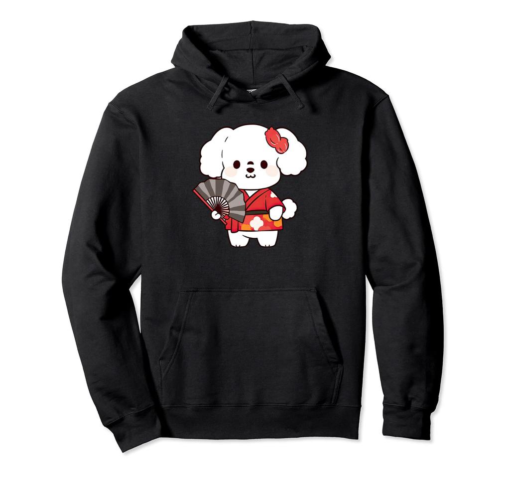 Bichon Frise Yukata Funny Dog Summer Festival Hoodie