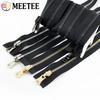 Meetee 5# 8# 70-100cm Open-End Rotary Metal Zipper Slider Double Sided Reversible Zippers Jacket Sewing Zip Repair Accessories