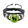 Album BRAT Charli XCX Kreatives Schwarzes Seil Knopf Glas Cabochon Lederarmband Schmuck Charme Fans Geschenk