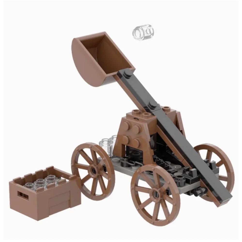 MOC Siege Model Crossbow Model Medieval Weapons Building Block Chariots Siege Engines Bricks Parts Accessories DIY Gifts