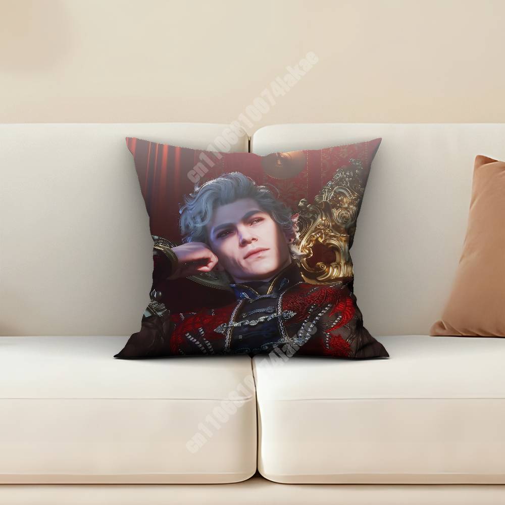 Astarion BBaldurs GGate BG Sofa Couch Pillow Cover Cushion Case Cozy Bedroom Accent Studio Furnishing