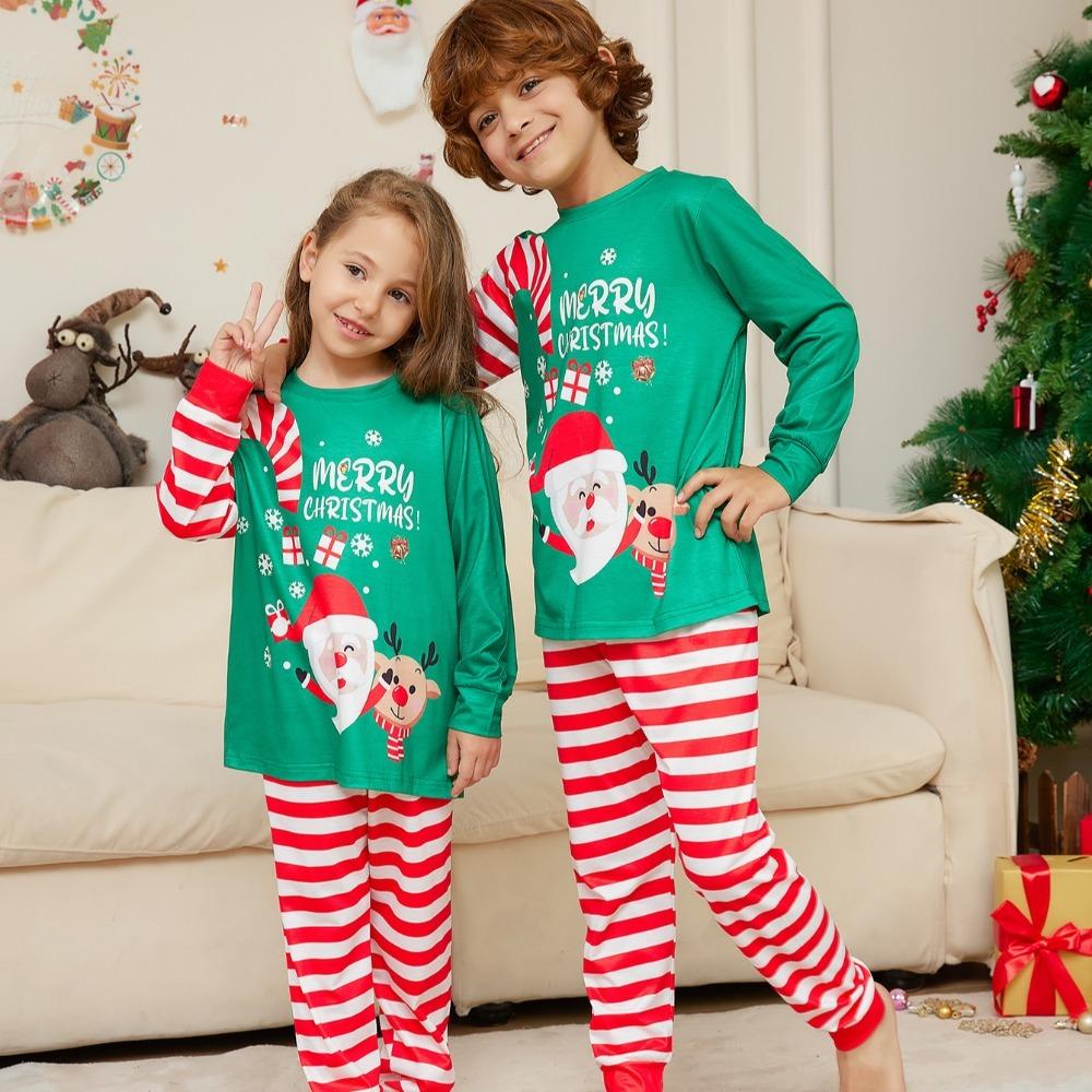 Nachtwäsche Familie Passende Pyjamas Erwachsene Kind Pyjama Set 2023 Neu Weihnachten Schlafbekleidung