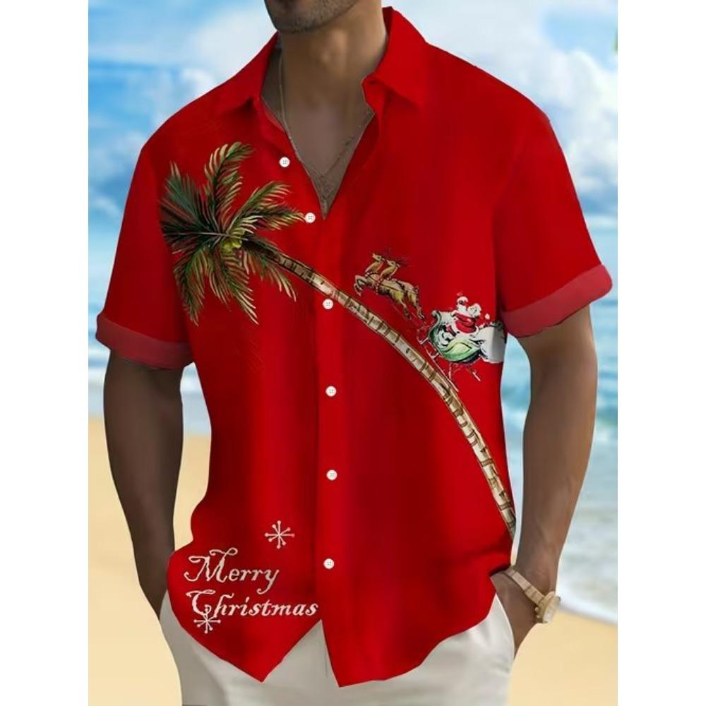 Men's Retro Pattern 3D Print Shirt Button Up Shirt Casual Shirt Summer Shirt Short Sleeve Daily Vacation Clothing