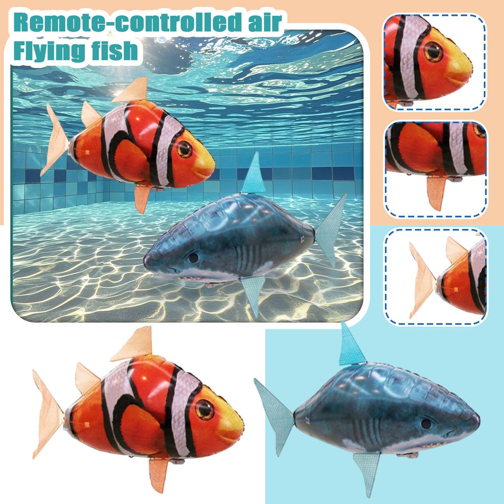 Cartoon Remote-Controlled Inflatable Floating Fish - Inflatable /Clownfish For Wedding & Birthday Decorations, Inflatable Toy