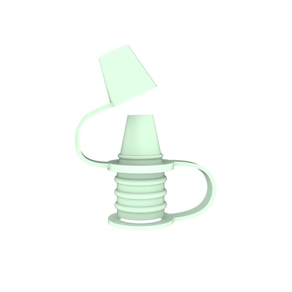 

Силиконовая бутылка кремового цвета с носиком, сменная крышка для бутылки с контролем потока, бутылка для сока зелёный