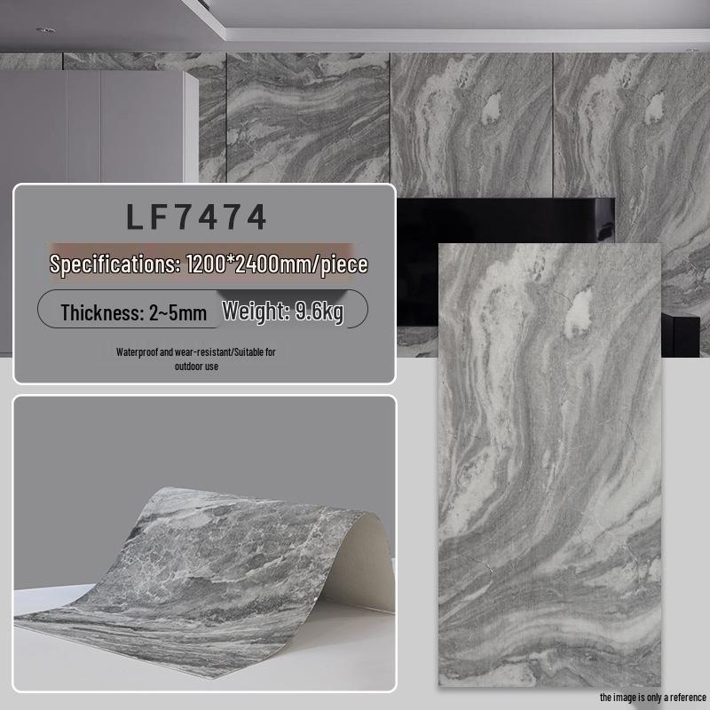 Slate Soft Ultra-thin Bendable Porcelain Panel for Indoor/Outdoor Walls