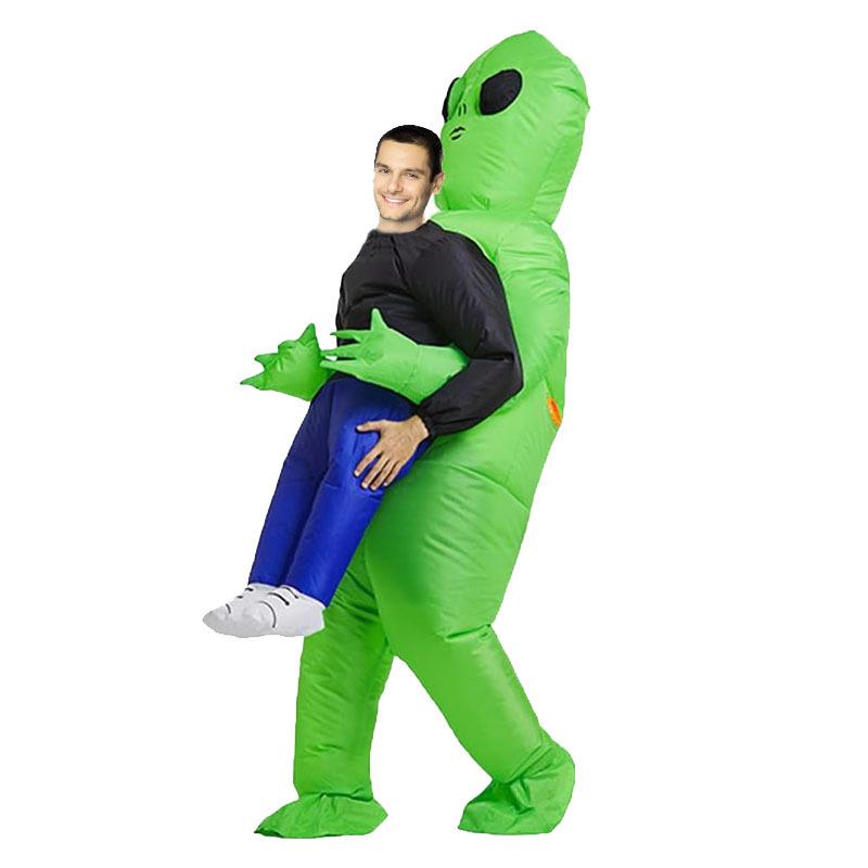 Halloween Inflatable Alien Ghost Costume: Funny Cartoon Mascot Prop