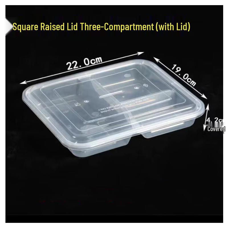 Saikeyou Disposable PP Plastic Takeout Meal Boxes