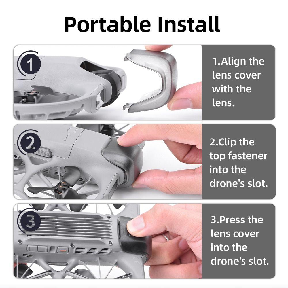 Anti-collision Gimbal Camera Lens Cap Dustproof Quick Release Lens Cover PC Lens Protector for DJI NEO 2 Drone Accessories
