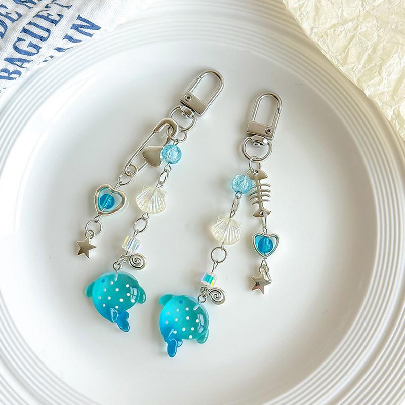 Handykette mit Ozean-Thema, Schlüsselanhänger mit Meeresmotiven, Hai-Handyanhänger, Taschenanhänger-Accessoire