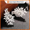 Huitan Trendy Luxury Women Ear Earrings Piercing Full Paved Dazzling Crystal Cubic Zirconia Party Statement Earrings Hot Jewelry