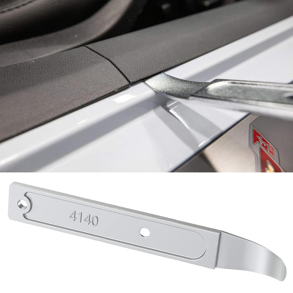 4140 Steel Pry Bar Metal Skin Wedge Pry Tool Automotive Trim Sheet Removal Tool For Interior Door Panels And Vehicle Maintenance
