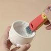 1 pièce Brosse de nettoyage 3-en-1 multifonctionnelle pour couvercle de tasse et interstices - Éponge à poils doux pour cuisine et salle de bain, Outil ménager portable, Conception à suspendre