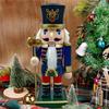 1PC 23cm Wood Christmas Nutcrackers Ornament Decorations Gift Walnuts King Soldiers Puppet Doll Decorations