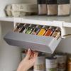 Organizer per spezie autoadesivo da parete sotto la mensola della cucina, portaoggetti per bottiglie di spezie, portaoggetti per la cucina di casa, disponibile in magazzino