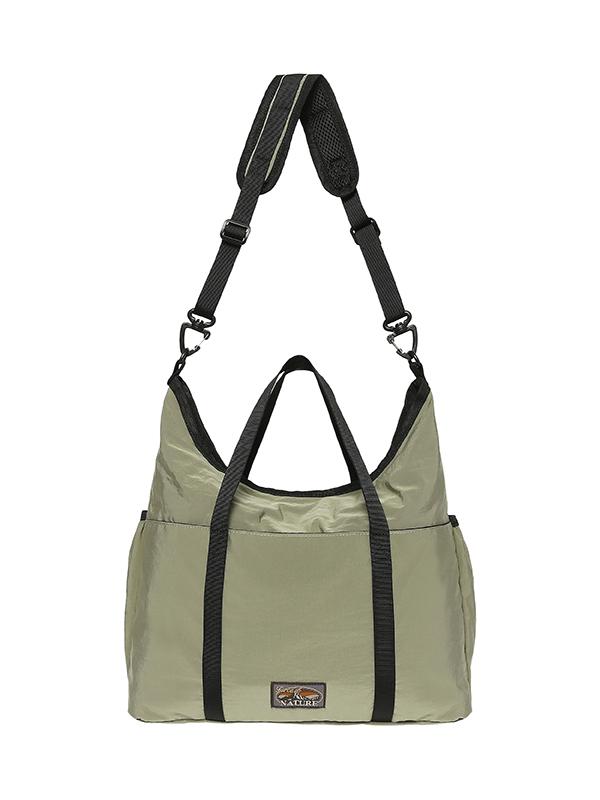 Bibissieoseu Light String Pocket Shoulder Bag_Ash Khaki