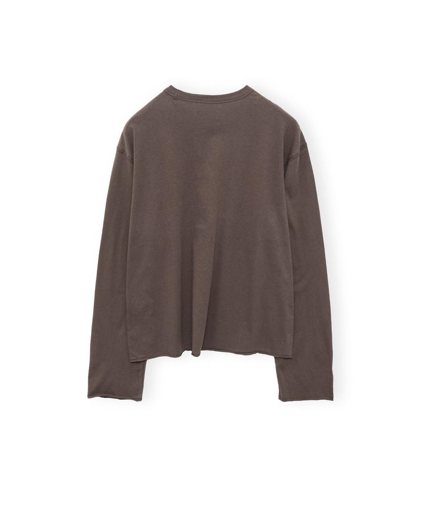 Beulaunyadeu Cut-Off Long Sleeve, Brown